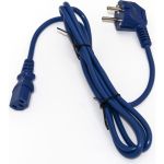 Кабель питания компьютера Hyperline Schuko+C13 3x0.75, 10A, угловая вилка, 1.8м, цвет синий ПВС-АП-3x0,75-250-S22C13-10-1,8 ГОСТ 28244-96 281889 (артикул 23655243) – фото 1