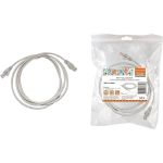 Патч-корд TDM народный U/UTP Cat 5e 4PR 24AWG PVC, литой, 0,5 м, серый SQ0115-0001 (артикул 20837211) – фото 1