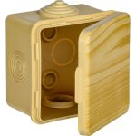 Распаячная коробка IEK км для о/п d=85x40мм ip54 4 вв. сосна UKO21-085-040-000-K34-54 (артикул 28938098) – фото 1