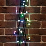 Гирлянда Neon-Night Мультишарики d=13мм, 20м, черный ПВХ, 200LED RGB 303-509-1 (артикул 15689661) – фото 1
