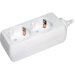 Удлинитель IEK У02 2 места, 2Р+РЕ, 5 метров, 3х1мм2, 16А/250 WYP10-16-02-05-Z-N (артикул 16306609) – фото 1