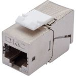 Модуль keystone DKC rj45 cat6 экранированный(stp), 90 градусов, серебристый(форм-фактор s19) RNK6F90TL (артикул 26894834) – фото 1