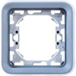 Рамка Legrand 1-м Plexo с суппортом, серая Leg 069681 125009 (артикул 15788601) – фото 1