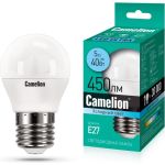 Светодиодная лампа Camelion LEDRB/5-G45/840/E27 (5Вт 220В, LED-M G45 5W 4000K E27) 15060 (артикул 26510480) – фото 1