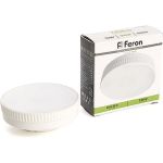 Светодиодная ломпа FERON (7,5W) 230V GX53 4000K, LB-345 41398 (артикул 30096386) – фото 1
