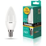 Светодиодная лампа Camelion LEDRB/5-C35/830/E14 (5Вт 220В, LED-M C37 5W 3000K E14) 15049 (артикул 26510456) – фото 1