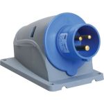 Стационарная вилка IEK ССИ-513 16А-6ч/200-250В 2Р+РЕ IP44 MAGNUM PSN51-016-3 (артикул 16303686) – фото 1