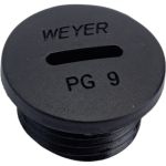 Заглушка отверстия DPK-P09B Weyer заглушка под плоскую отвертку, нар. PG09 WE6801000 (артикул 26210495) – фото 1