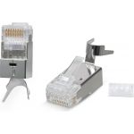 Экранированный универсальный коннектор RJ-45 (8P8C) Cabeus под витую пару, категория 6a/7/7a, (для одножильного и многожильного кабеля) 100 шт 8P8C-SH-C7(1.5)-TWP (артикул 26009183) – фото 1