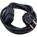 Кабель питания Filum cee 7/7-с19, 3x1.5мм?, 220в, 16a, чёрный, 1.8м FL-PC16-EU-C19-1.8M (артикул 27664806) – фото 1