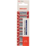 Алкалиновая батарейка REXANT AAA/LR03 1,5 V 30-1011 (артикул 16188487) – фото 1