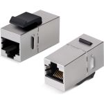 Проходной экранированный адаптер формата Keystone Cabeus RJ45-RJ45 (8p8c), категория 5е, CA-KJ-8p8c-C5e-SH (артикул 26007677) – фото 1