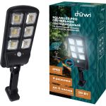 Светодиодный светильник duwi Solar LED PRO на солнечных батареях 3 режима освещения ДУ 20 Вт 6500К 450Лм IP65 с датчиком движения и фотосенсором черный 24290 5 (артикул 25968311) – фото 1