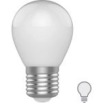 Лампа Gauss basic filament шар 4,5w 400lm 4100к е27 milky led 1/10/50 1055225 (артикул 29981660) – фото 1