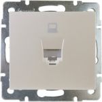 Компьютерная розетка LEZARD RAIN жемчужно-белый перламутр 703-3088-139 (артикул 16027901) – фото 1