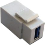 Модуль LANMASTER Keystone, USB 3.0, тип A, мама-мама, 90 градусов, белый LAN-OK-USB30-AA/V-WH (артикул 17593746) – фото 1
