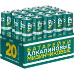 Алкалиновая батарейка CRAZYpower LR03 20 шт 5041431 (артикул 30497168) – фото 1