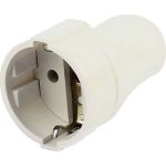 Штепсельное гнездо Smartbuy с заземлением, белое, 16А, 250В SBE-16-S01-wz (артикул 16532293) – фото 1