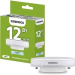 Светодиодная лампа GENERICA T80 таблетка 12Вт 230В 6500К GX53 LL-T80-12-230-65-GX53-G (артикул 25128303) – фото 1