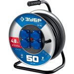 Силовой удлинитель ЗУБР на стальной катушке Кг 325 кг 3x2.5 50м 55079-50 55079-50_z01 (артикул 27629946) – фото 1