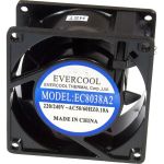 Осевой вентилятор охлаждения EVERCOOL 80x80x38 220b EC8038A2HST (артикул 28691918) – фото 1