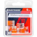 Универсальная 2-х проводная клемма ELECTROVOLT 221-412 6 штук/упаковка EV-Y221-412_6 (артикул 23544099) – фото 1