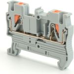 2-проводной проходной пружинный зажим STEKKER зни - 2,5 ,jxb pt 2,5, серый ld572-1-25, 100шт в упаковке 49241 (артикул 29965574) – фото 1