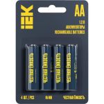 Аккумулятор IEK green ni-mh aa 2700мач (4шт/блистер) AAK-NIMH-06-2700-L04 (артикул 30684374) – фото 1