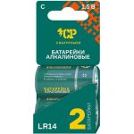 Алкалиновая батарейка CRAZYpower LR14 2 шт блистер 5046535 (артикул 30497156) – фото 1
