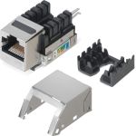 Вставка Cabeus Keystone Jack RJ-45(8P8C), категория 5e, экранированная, заделка тип 110 KJ-RJ45-Cat.5e-SH-90 (артикул 26008397) – фото 1