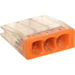 Строительно-монтажная клемма EKF СМК PROxima, 2273-243, 3 отверстия, 0.5-2.5мм2 plc-smk-2273-243 (артикул 16360481) – фото 1