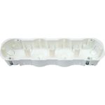 Коробка BYLECTRICA для 4-х местной рамочно-узловой сборки гипсокартон 287х76х42 мм К-224 (артикул 17396400) – фото 1