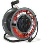 Силовой удлинитель Ресанта на металлической катушке, СУ-3x2,5КГ-50/3 (с выкл., 4 розетки, IP44) 61/118/10 (артикул 24361047) – фото 1