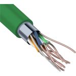 Кабель REXANT витая пара FTP, CAT 5e, нг(А)-HFLTx, 4x2х0,52мм, 24AWG зеленый, 305м 01-0162 (артикул 25247241) – фото 1