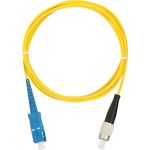 Переходной волоконно-оптический шнур NIKOMAX желтый, 3м NMF-PC1S2C2-SCU-FCU-003 (артикул 15893132) – фото 1