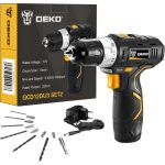 Аккумуляторная дрель-шуруповерт DEKO GCD12DU3 SET2 FU 063-4146 (артикул 16504231) – фото 1