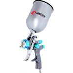 Пневматический краскопульт INTERTOOL LVLP BLUE, форсунка 1.4 мм, бачок 600 мл PT-0133 (артикул 16451017) – фото 1