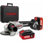 Аккумуляторная углошлифовальная машина CROWN CT23001-125HX-4 BMC (артикул 16631432) – фото 1