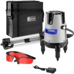 Лазерный самовыравнивающийся уровень DEKO DKLL02RB PRO SET 2 со штативом 1 м 065-0102 (артикул 16504235) – фото 1