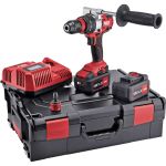 Двухскоростная аккумуляторная ударная дрель-шуруповерт FLEX PD 2G 18.0-EC/5.0 Set 18.0 В 504904 (артикул 20615938) – фото 1