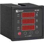 Трехфазный цифровой амперметр на панель EKF PROxima SQad-963 ad-963 (артикул 16126474) – фото 1