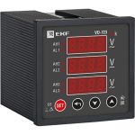 Цифровой вольтметр EKF PROxima SQ на панель 72х72 vd-723 (артикул 16051386) – фото 1