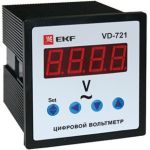 Однофазный цифрофой вольтметр EKF VD-721 на панель PROxima SQvd-721 (артикул 16144727) – фото 1