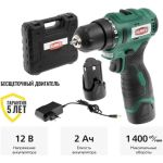 Аккумуляторная бесщеточная дрель Hammer ACD12BL 12В в кейсе 14281 (артикул 24571161) – фото 1
