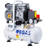 Малошумный компрессор Pegas pneumatic PG-601 безмасляный 6615 (артикул 18728700) – фото 1