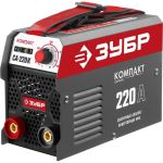 Инверторный сварочный аппарат Зубр 220 А, СА-220К (артикул 16010936) – фото 1