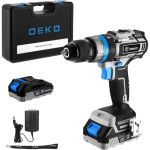 Аккумуляторная ударная дрель-шуруповерт DEKO DKCID20 бесщеточная, 20 В, 80 Нм, 2х3.0Ач 063-4421 (артикул 26798210) – фото 1