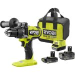 Дрель-шуруповерт Ryobi RPD18X-242S 18В, бесщеточная, ударная 5133005283 (артикул 28176812) – фото 1