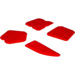Набор шпателей для выравнивания и затирки герметиков 4 шт. Akfix YBM4 (артикул 15990333) – фото 1