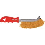 Корщетка с изогнутой пластиковой ручкой FIT IT латунная, тип В 38411 (артикул 15097870) – фото 1